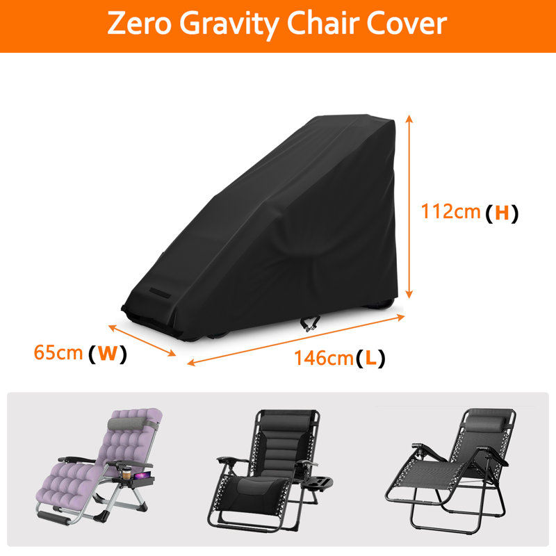 Rebrilliant Zero Gravity Chair Cover Waterproof Folding Lounge Chair ...